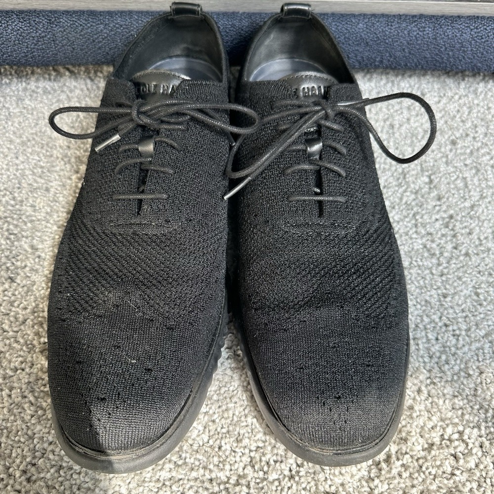 Cole Haan Men's 2.Zerogrand Laser Wingtip Oxford Black Style C28527 size 13 - Picture 3 of 14